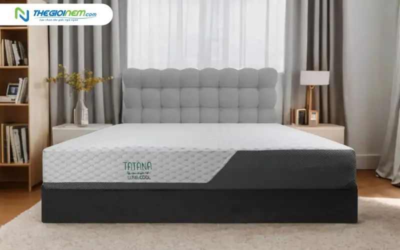 ệm foam tích hợp gel lạnh và vải công nghệ cao