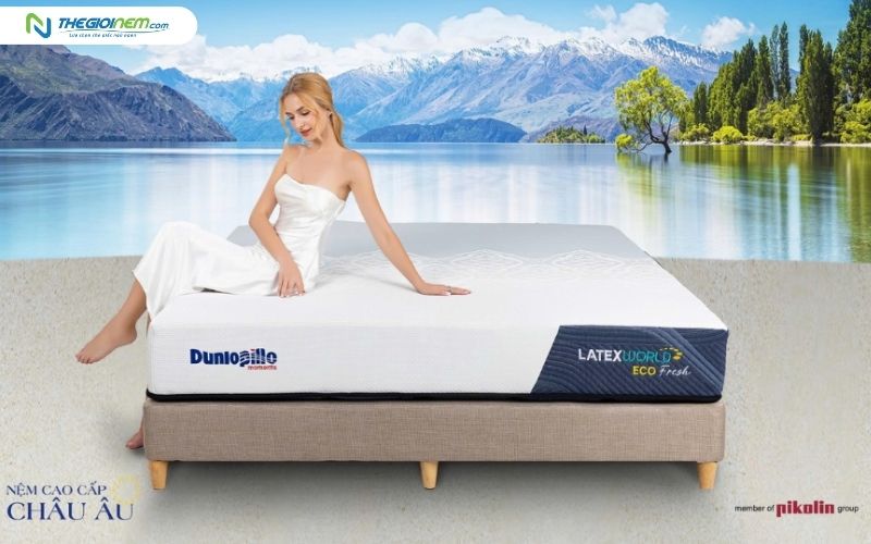 Dunlopillo là thương hiệu nệm quốc tế được yêu thích
