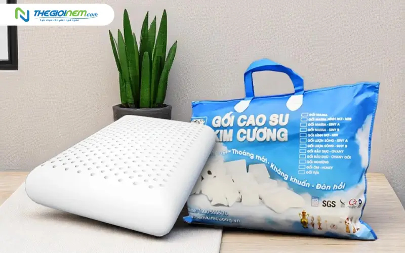 gối cao su kim cương