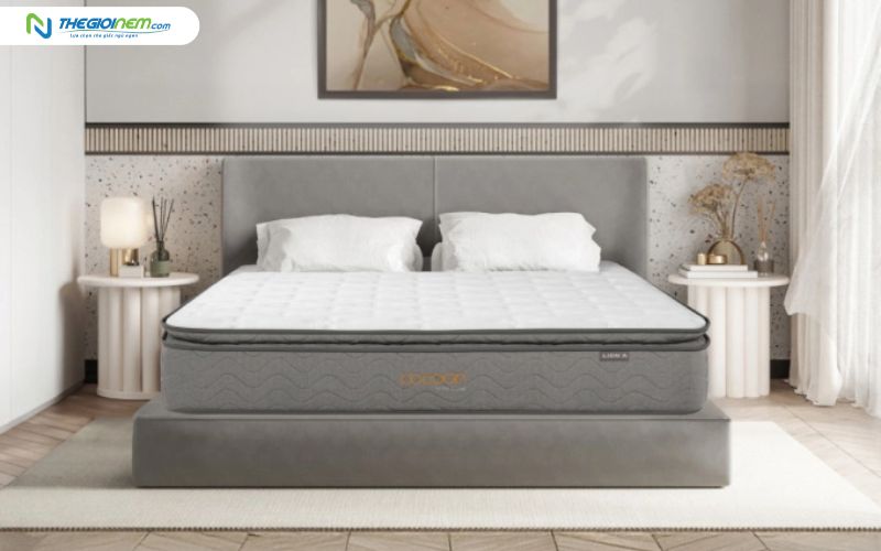 Đệm lò xo túi Cocoon Grey Luxe
