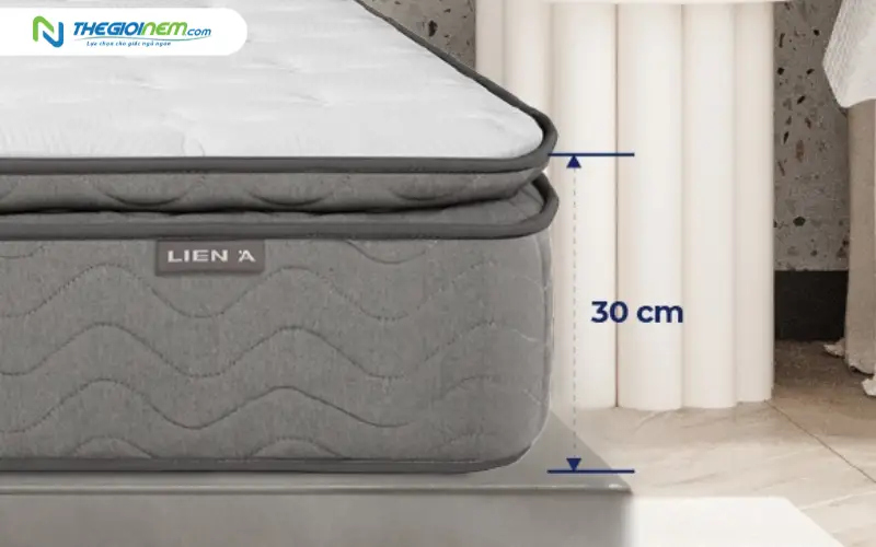 độ dày tiêu chuẩn của các dòng nệm