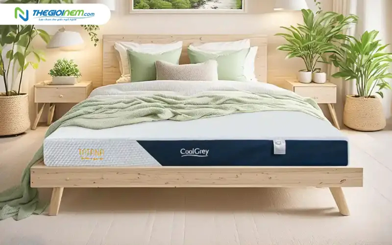 Nệm cao su thiên nhiên TATANA Cool Grey