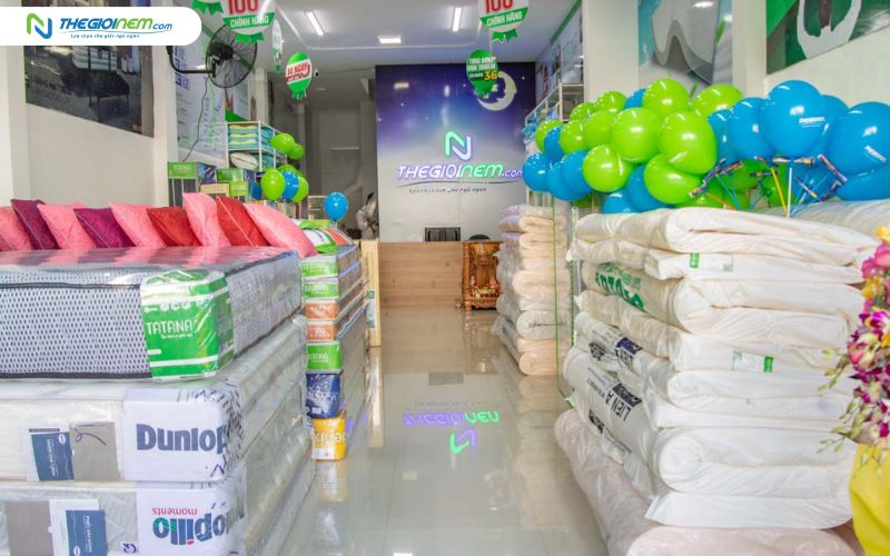 Cửa hàng Thế Giới Nệm bán nệm cao su Đồng Phú khuyến mãi giá tốt