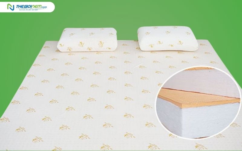 Nệm gòn ép mặt cao su Đồng Phú