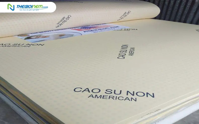 ưu điểm nệm cao su non american