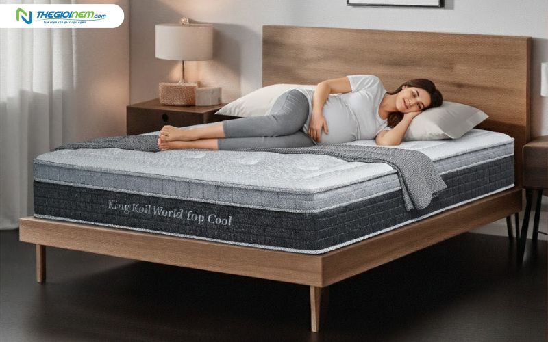 Phụ nữ có thai có thể nằm nệm lò xo túi độc lập