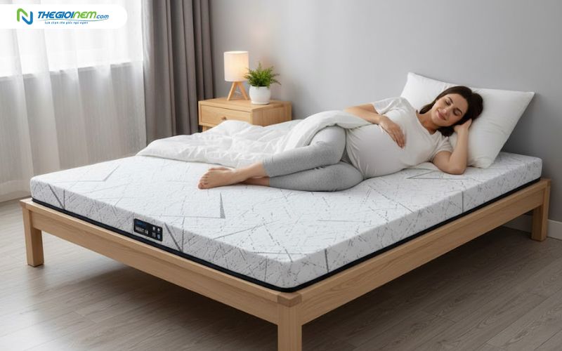 Trong thai kỳ, nệm cao su thiên nhiên là dòng sản phẩm phù hợp cho phụ nữ mang thai