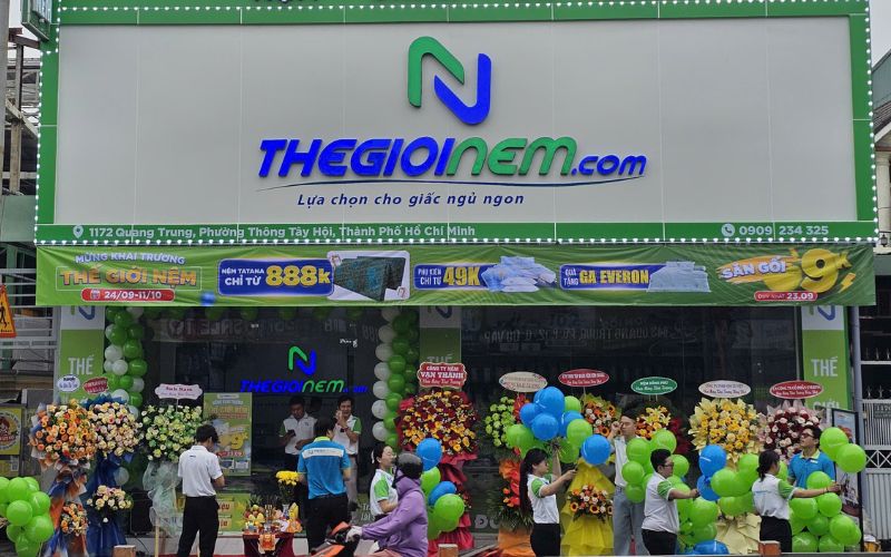 Cửa hàng Thế Giới Nệm cung cấp đa dạng sản phẩm nệm cao su thiên nhiên