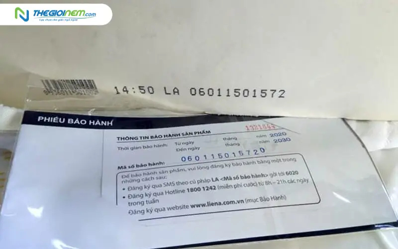 Thời gian bảo hành tiêu chuẩn cho từng dòng nệm