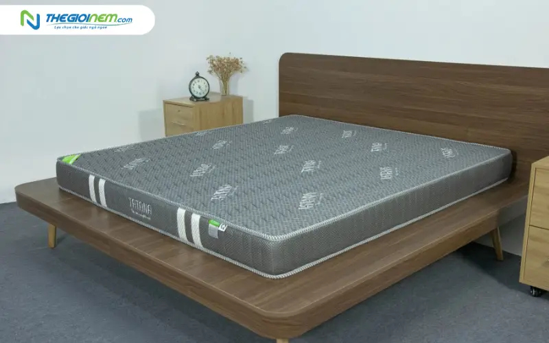 Nệm cao su tổng hợp vải gấm lạnh thẳng TATANA
