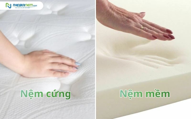 Chọn nệm với độ cứng mềm phù hợp với tình trạng đau lưng