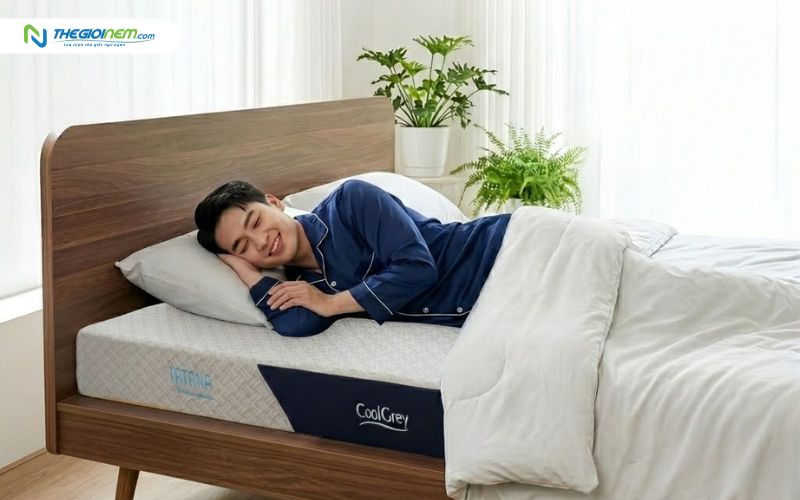 Nệm mềm như cao su thiên nhiên có khả năng nâng đỡ đa điểm