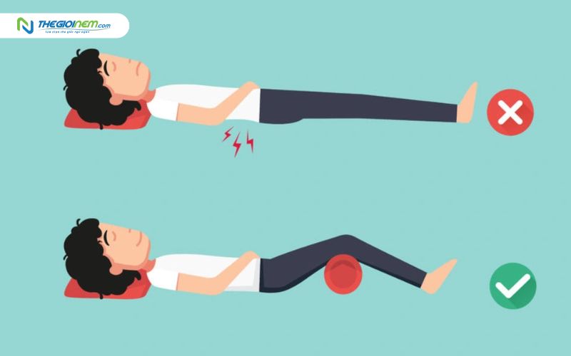 Tư thế nằm đúng, phù hợp cho người đau lưng