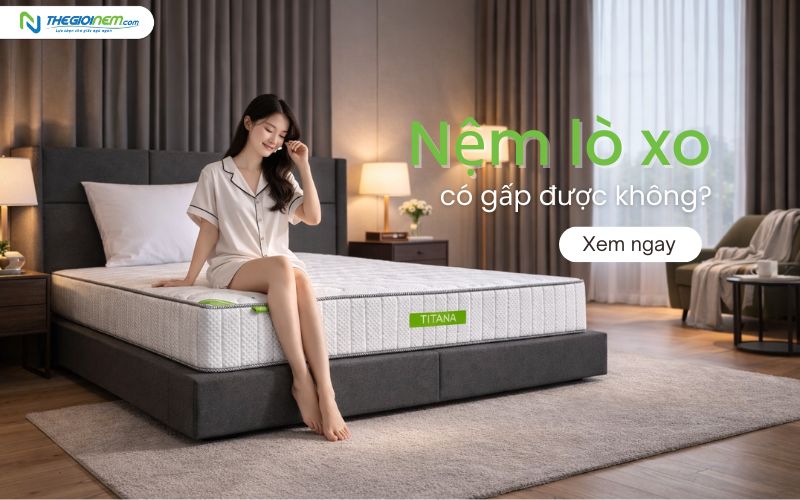 nệm lò xo gấp