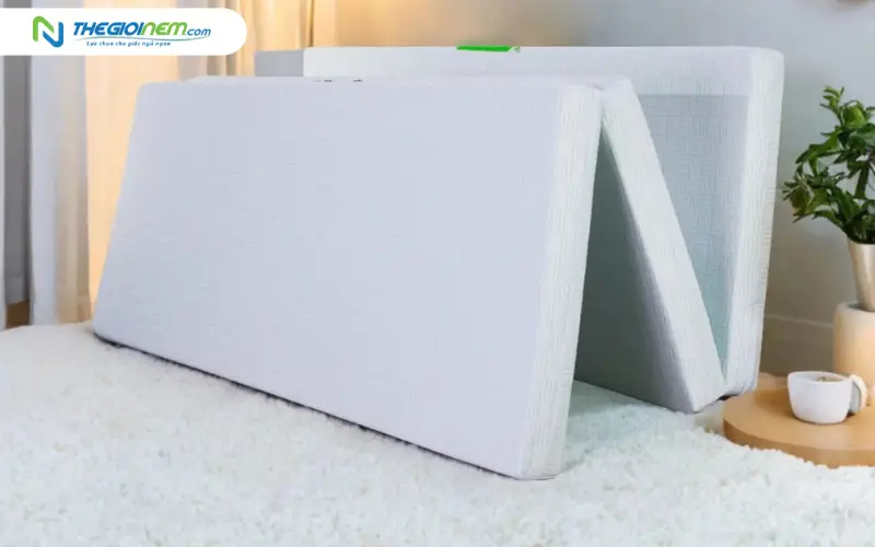 Nệm cao su nhân tạo mát lạnh gấp 3 TATANA