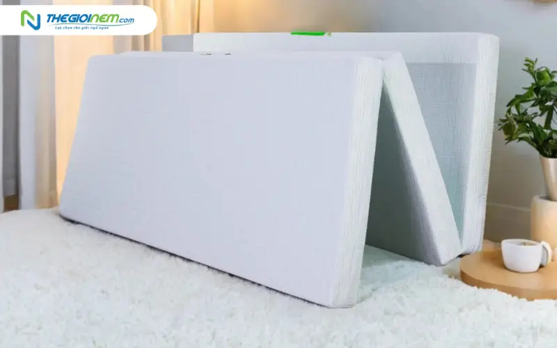 Nệm cao su nhân tạo mát lạnh gấp 3 TATANA