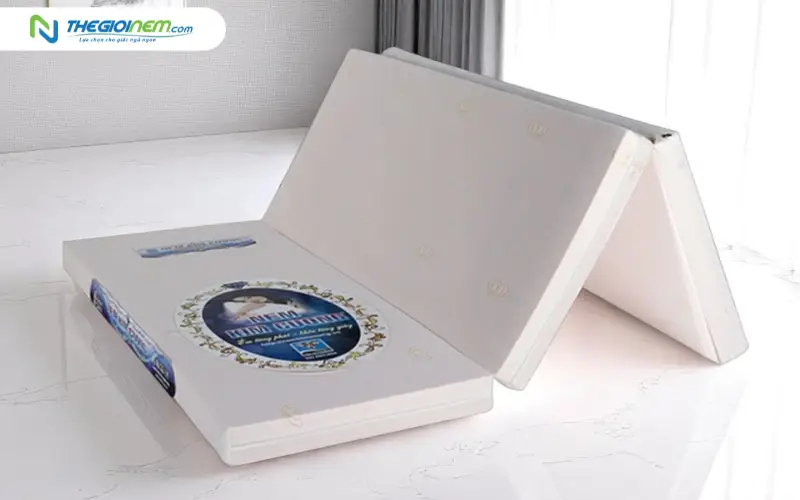 Nệm Kim Cương gấp 3 thông hơi cao cấp