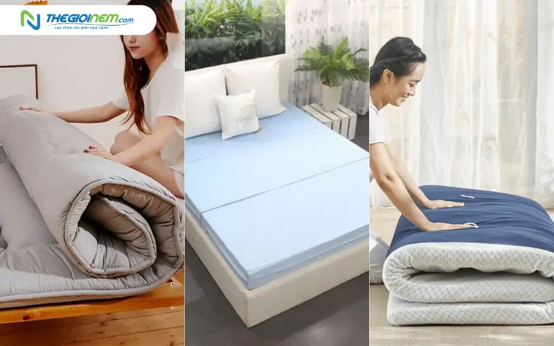 Phân loại các dòng nệm gấp gọn kiểu Nhật phổ biến hiện nay