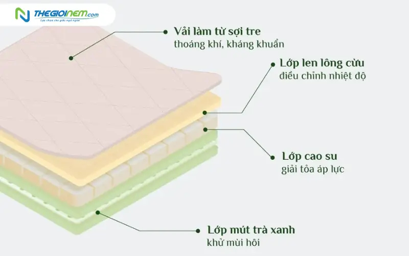 Cấu tạo đặc biệt của lõi Foam Everon