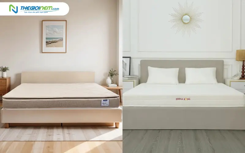 Nệm Foam Everon vs nệm Foam Edena
