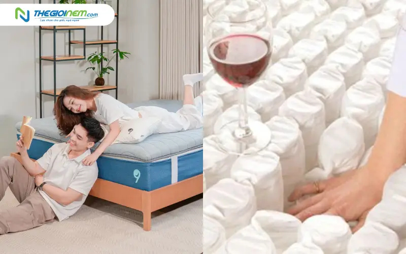 Ru9 vs Nệm lò xo túi độc lập