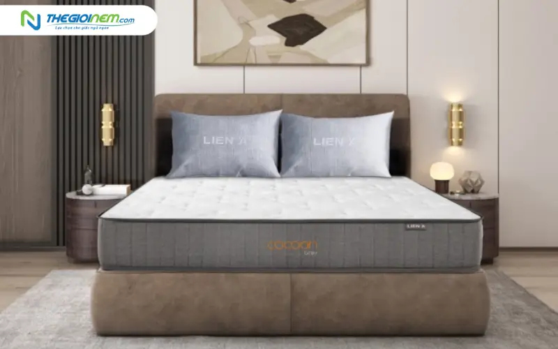 Nệm lò xo Liên Á Cocoon Grey