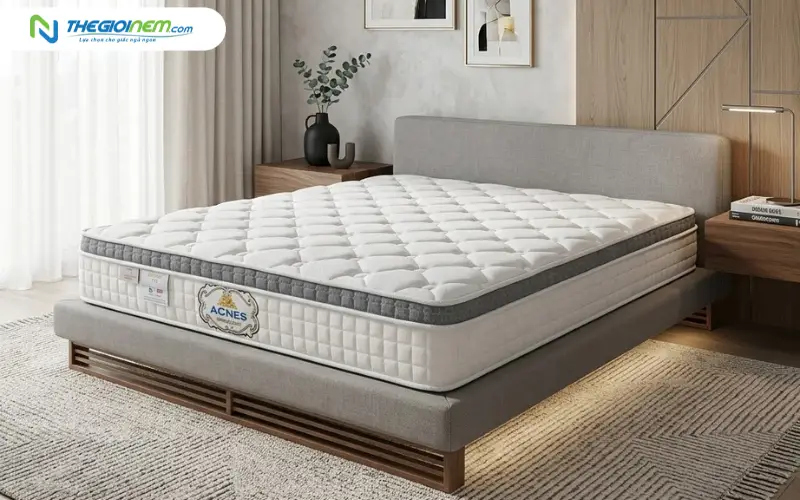 Nệm lò xo túi Acness Kim Cương