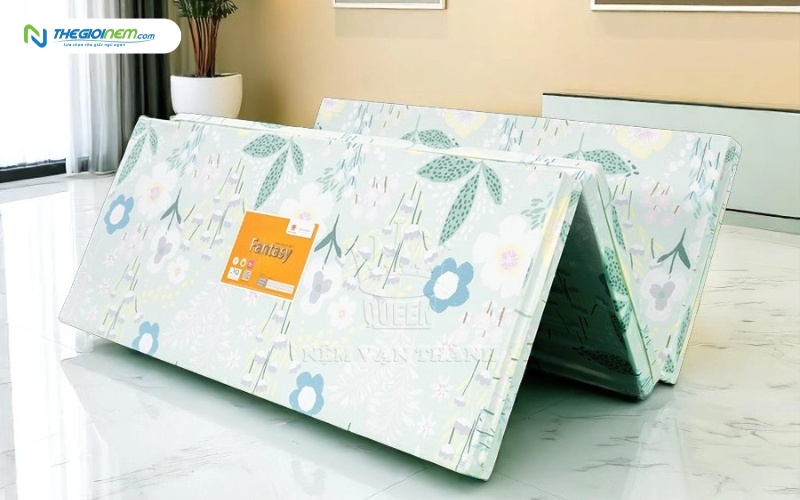 Nệm bông ép Vạn Thành vải cotton