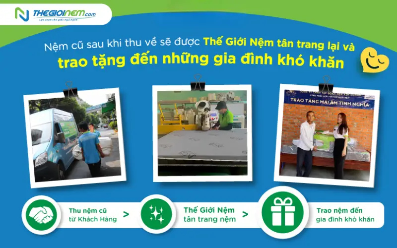 Quy trình thu gom nệm cũ tại nhà