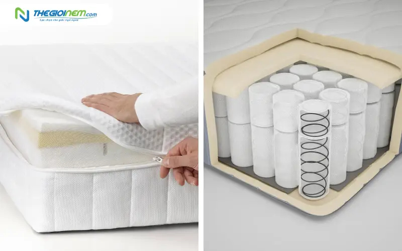 So sánh nệm Foam và nệm Lò xo túi cho cặp đôi: Đâu là lựa chọn tốt hơn