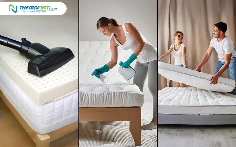 Hướng dẫn vệ sinh và bảo quản nệm cao su thiên nhiên bền lâu