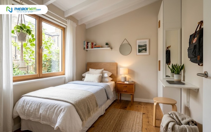 Kích thước giường nệm 1m2 lý tưởng cho nhà trọ