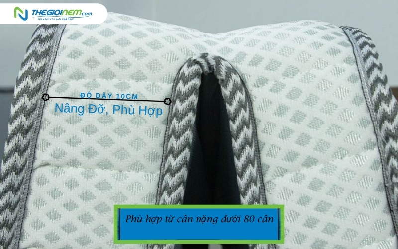 Nệm dày 10cm