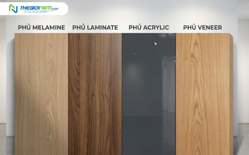 Các lớp phủ bề mặt gỗ MDF