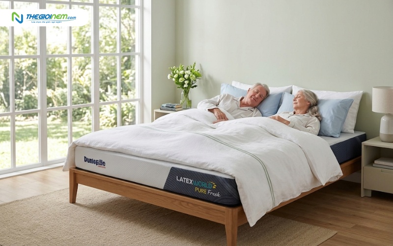 Nệm cao su thiên nhiên Dunlopillo Latex World Pure Fresh
