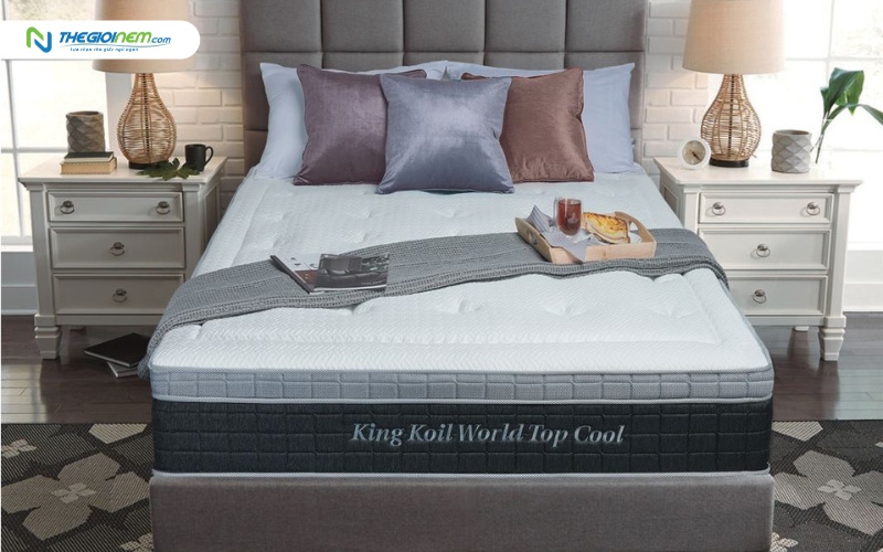 Nệm lò xo túi độc lập Kingkoil World Top Cool