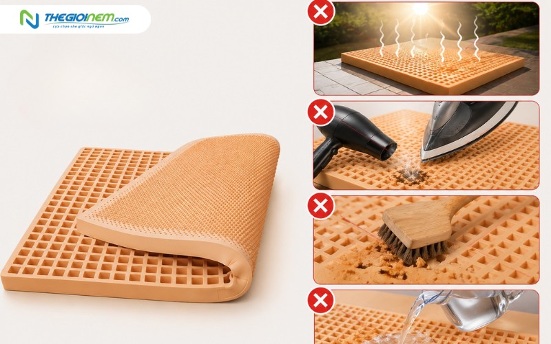 Những sai lầm phổ biến khi vệ sinh nệm