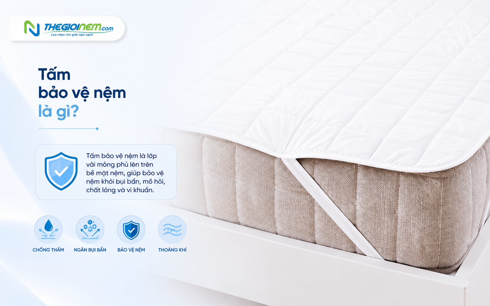 Tấm bảo vệ nệm 1