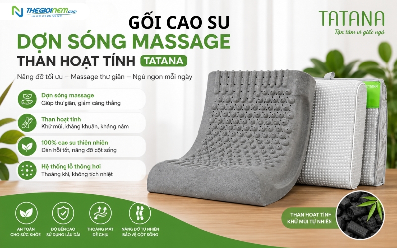 Gối cao su thiên nhiên TATANA