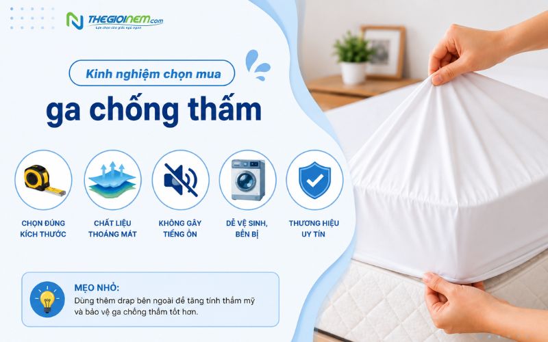 Kinh nghiệm chọn mua ga chống thấm