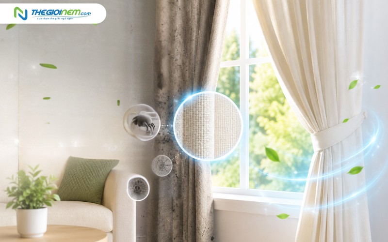 Giặt nệm định kỳ loại bỏ bụi bẩn và vi khuẩn