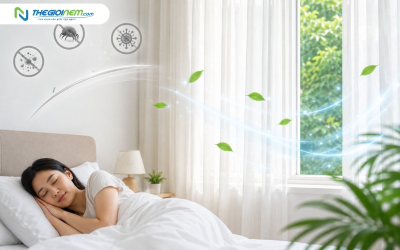 Giặt nệm định kỳ mang lại không gian sống tốt hơn