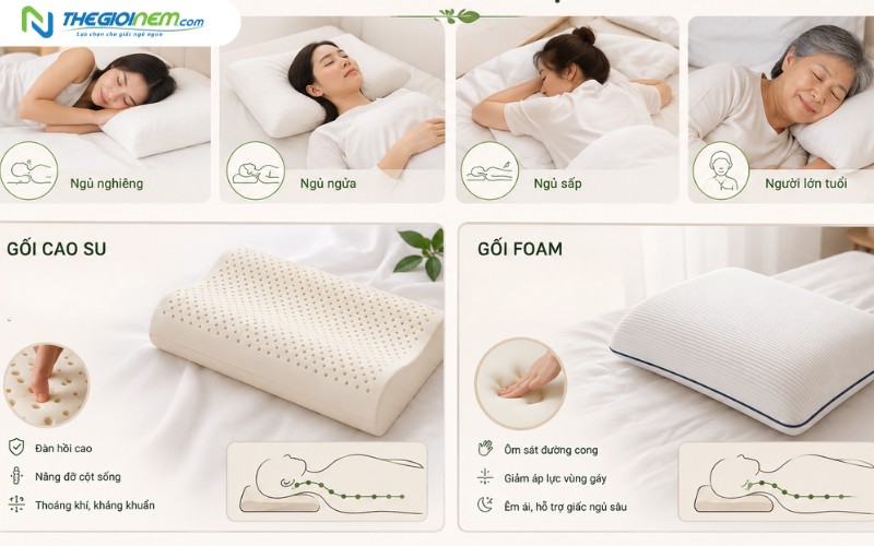 Chọn gối phù hợp để duy trì sức khoẻ