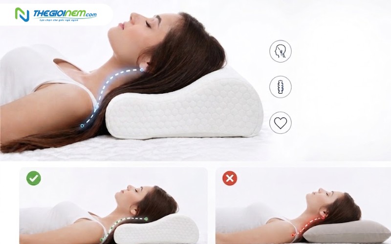 Tiêu chí chọn gối cho người bị cổ rùa