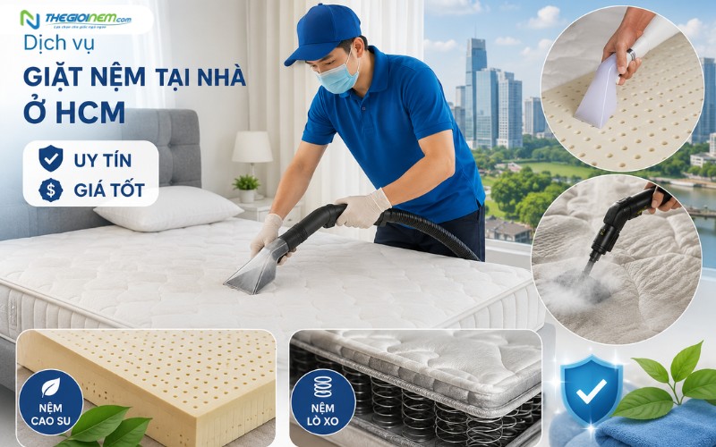 Dịch vụ giặt nệm tại nhà ở Hồ Chí Minh