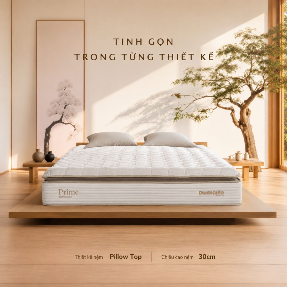 Nệm lò xo Dunlopillo CoolSilk ZEN Prime 2