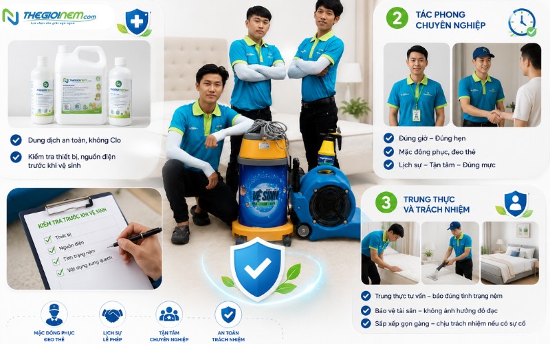 Nguyên tắc làm việc của nhân viên Thế Giới Nệm