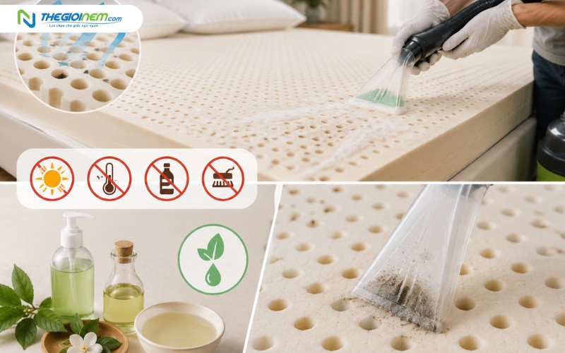 Dịch vụ giặt nệm cao su