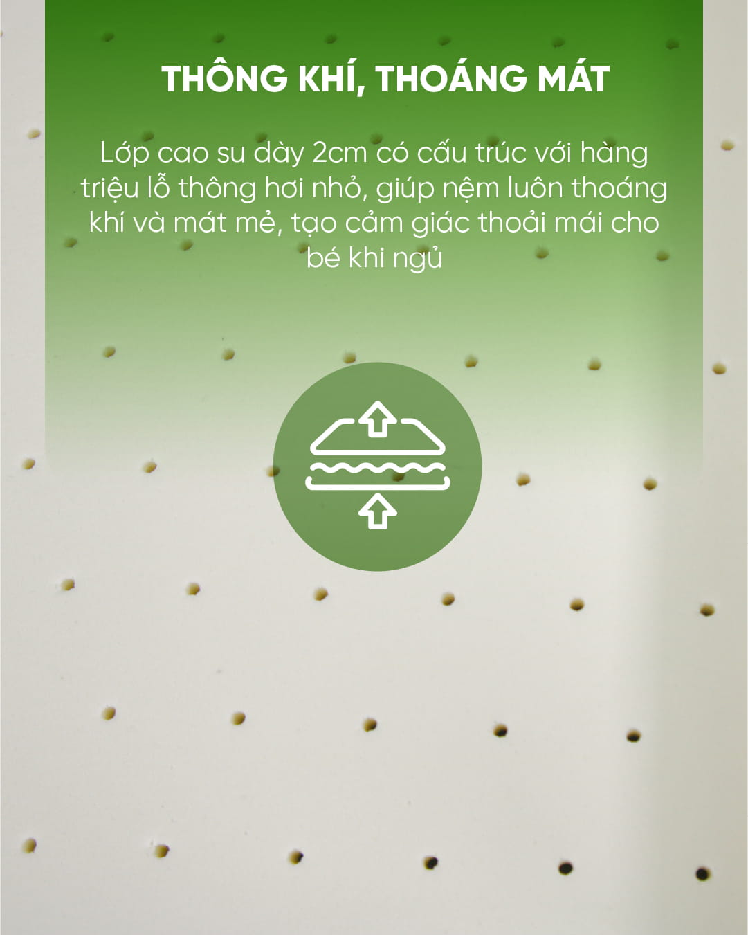 Nệm cao su em bé Tatana Baby Care