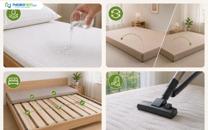Cách bảo quản giúp gia tăng tuổi thọ cho nệm
